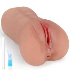 Realistischer Masturbator Sex Spielzeug für die Männer solo, Taschenmuschi Masturbieren Mann Silikon Pocket Pussy Masturbatoren Sexspielzeug Blowjob realistisch Groß mit 3D Vagina Anus Muschi Toy