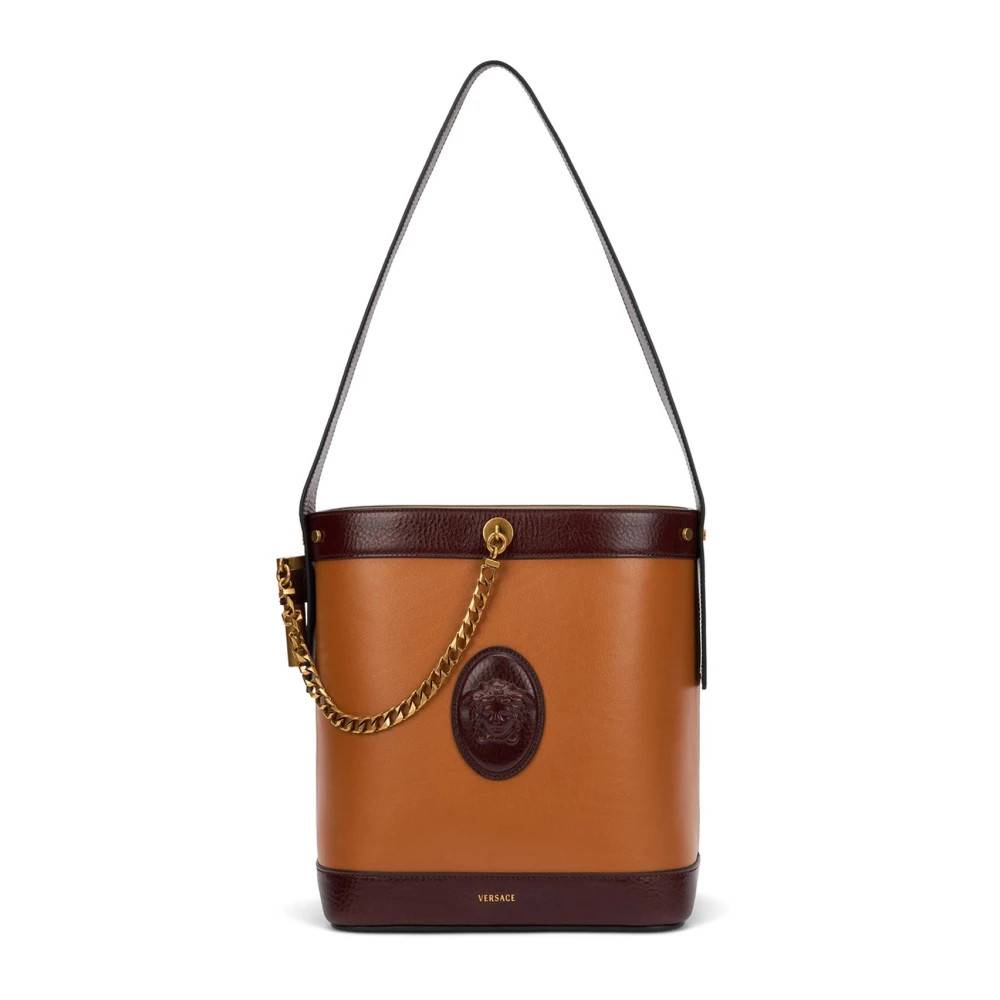 Versace Medusa Bucket Bag - Tasker - Dame - Brun - ONE SIZE - Uld