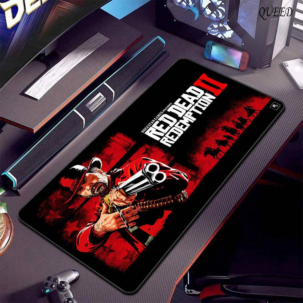 Red Dead Redemption 2 Xxl Anime Söt Musmatta Datortillbehör Spel Tangentbord Gummi Musmatta PC Spelare Tjej Halkfri Skrivbordsmatta