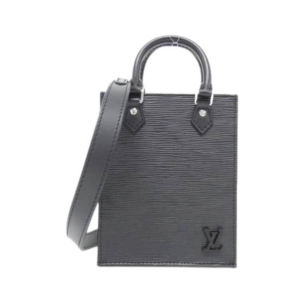 Louis Vuitton Vintage Pre-owned Petit Sac Plat Epi Læder Taske - Vintage - Dame - Sort - ONE SIZE - Læder