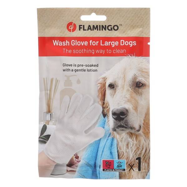 Handske för torrbad hund L