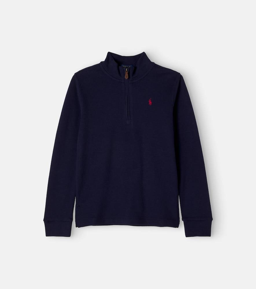 Polo Ralph Lauren Kids Cotton half-zip sweater