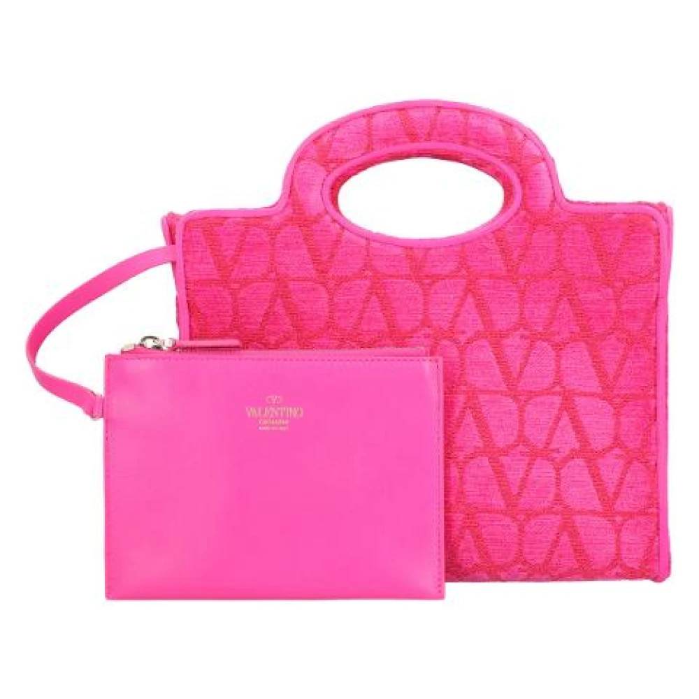 Valentino Laeder hndtasker - Tasker - Dame - Lyserød - ONE SIZE - Uld
