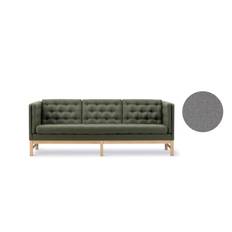 Fredericia Furniture EJ315 3 Pers. Sofa L: 210 cm - Luce 005 Scoria/Oak Soap