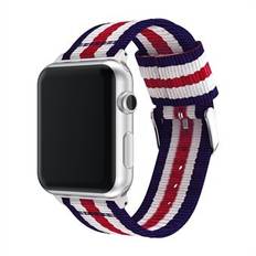 Metal Buckle Woven Nylon Watch Rem Ersättning för Apple Watch Series 4 40mm / 3/2/1 38mm