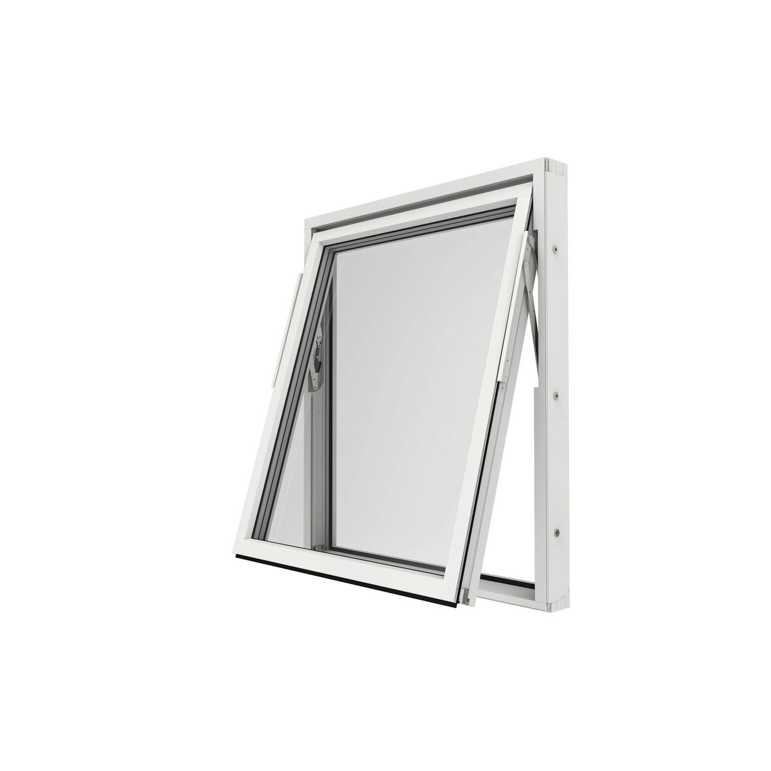 Vridfönster Elitfönster Original Alu 100 3-Glas Lagerfört BxH: 60x60 Cm