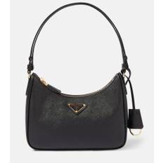 Prada Re-Edition Mini leather shoulder bag - black