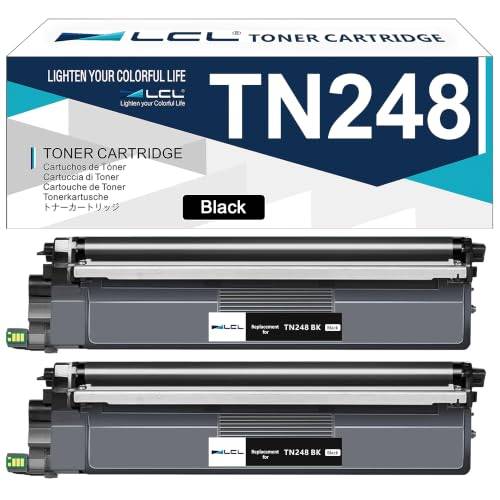 LCL Kompatibel tonerkassett TN248 TN-248 TN248BK TN-248BK (2 svart) ersättning för Brother DCP-L3520CDW, DCP-L3520CDWE, HL-L8230CDW, MFC-L3740CDW, HL-L3220CW,,MFC-L8390CDW,DCP-L3555CDW,MFC-L3760CDW