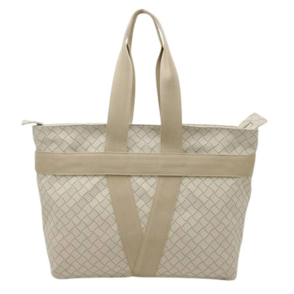 Bottega Veneta Vintage Pre-owned Intrecciato Scorpito Tote Bag - Vintage - Dame - Beige - ONE SIZE - Uld
