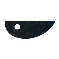Lerverktyg drejsken Blade 24 Flex, mjukt verktyg av metall för att trimma keramiklera. 11,5×4,5 cm - Svart