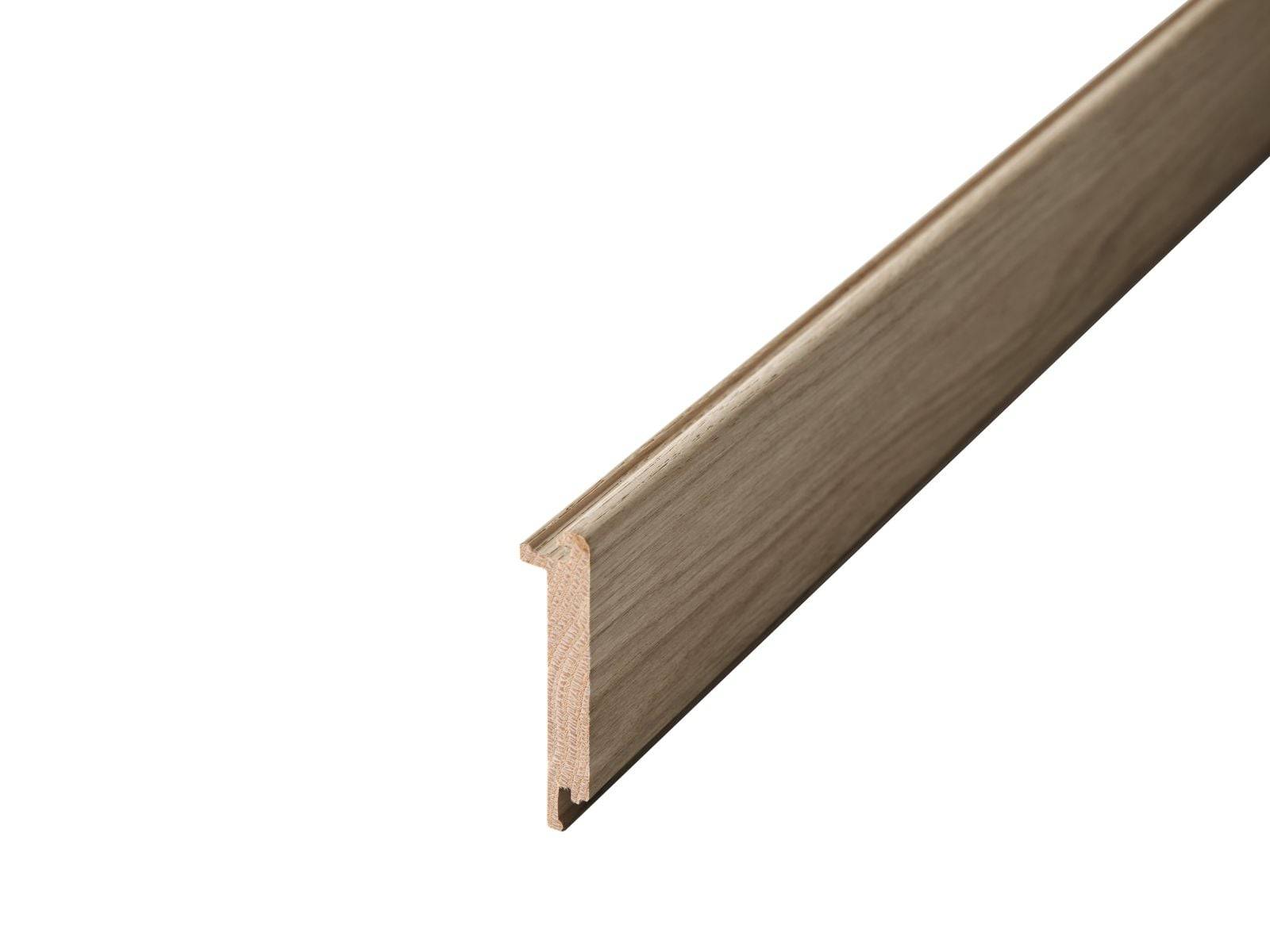 Trappnos Stängd trappa Ek Mineral Grey 1400 mm