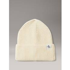 Kids' Ribbed Beanie - Beige - L-XL