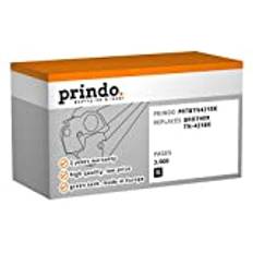 Prindo Brother TN-421BK svart toner – alternativa skrivarpatroner – skrivartillbehör passar för olika Brother skrivare