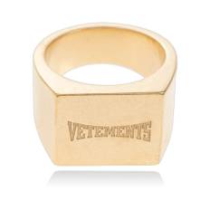 Vetements, Accessories , Herre, Gul, M, Logo ring