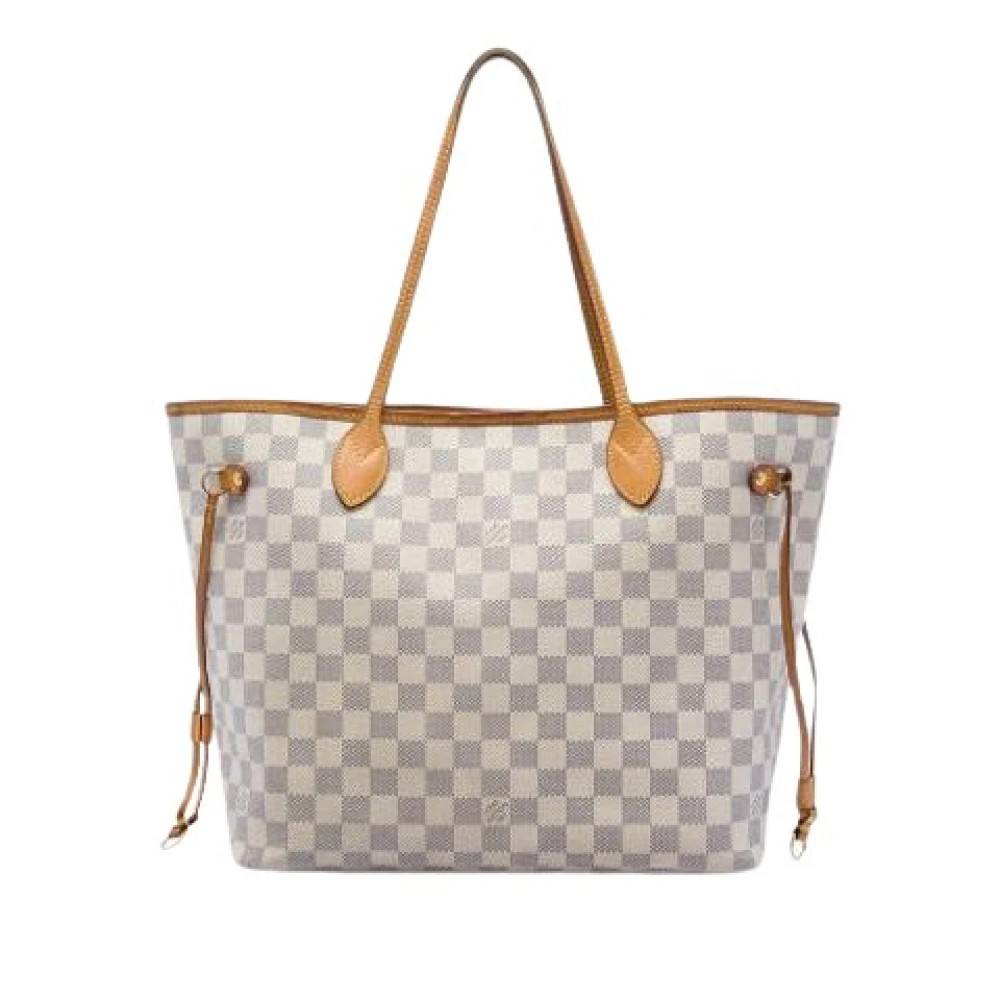 Louis Vuitton Vintage Pre-owned Neverfull MM - Vintage - Dame - Hvid - ONE SIZE - Læder