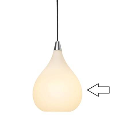 Drops glas, opal hvid pendel, Ø23 cm - Halo Design