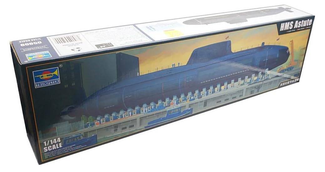 Trumpeter 1/144 Kungliga flottans kärnkraftsdrivna ubåt HMS Astute Plastmodell 05909