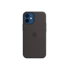 Apple - Baksidesskydd för mobiltelefon - med MagSafe - silikon - svart - för iPhone 12 mini