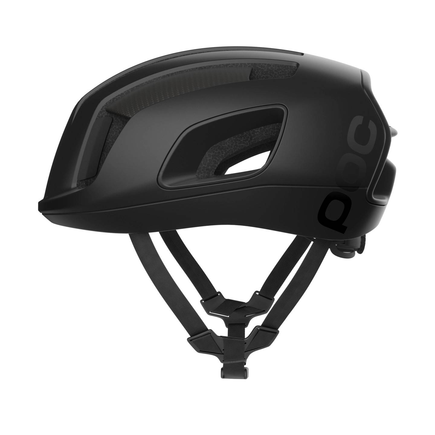 POC Cytal Carbon Hjälm Uranium Black Matt, Str. M - Svart (M)