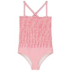 Louise Misha Brigit Baddräkt Pink Fragola Vichy | Rosa | 24 months