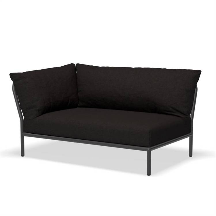 HOUE Level 2 Loungesofa Sooty Grey Natté Left Corner