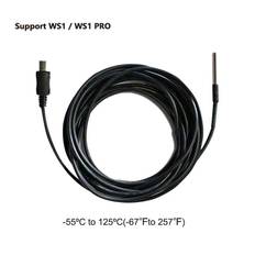 External temp. probe for WS1 & WS1 Pro, 15M Round lead, IP67