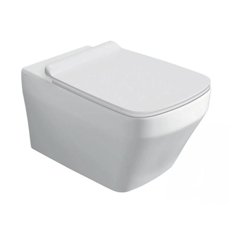 Vägghängd Toalettstol Simas Baden & Baden BB18 Rimless BTW Vit
