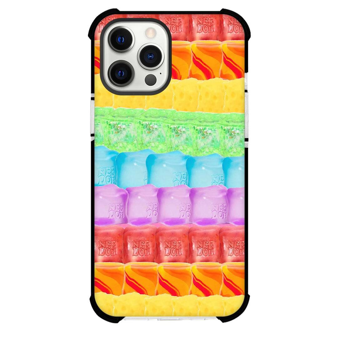 NeeDoh Phone Case For iPhone Samsung Galaxy Pixel OnePlus Vivo Xiaomi Asus Sony Motorola Nokia - NeeDoh Rainbow Squishy Cube Pattern Poster.