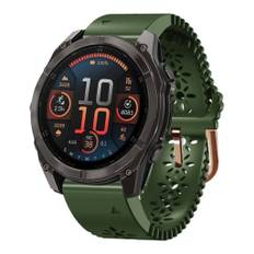 Garmin Fenix 8 AMOLED 43mm urrem i silikone - Grøn