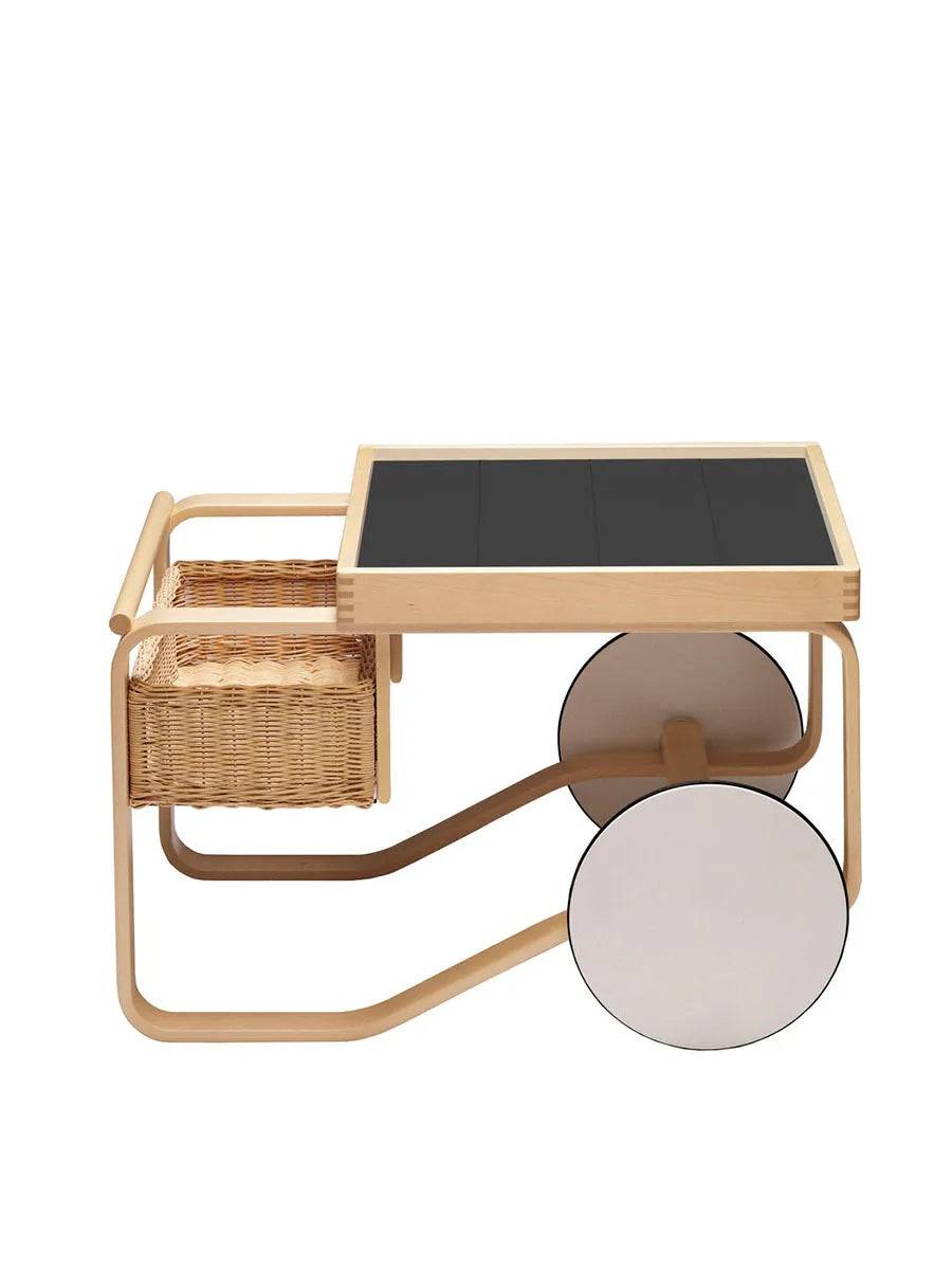 Tea Trolley 900 fra Artek Sort - Jacobsen Plus