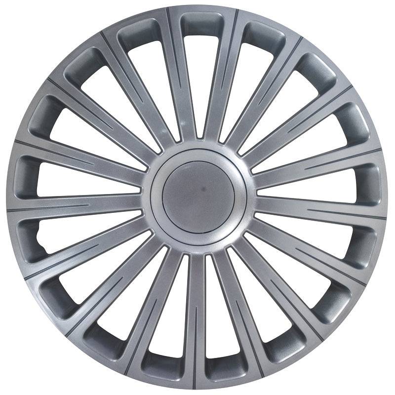 AutoStyle, Navkapslar, 4st, Radical 13-tums silver + kromring