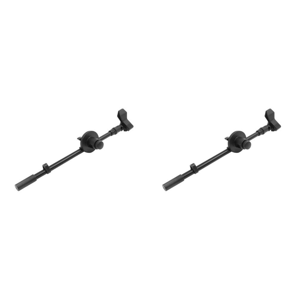 2X Adjustable Microphone Stand with Boom Arm Portable Mic Clamp Mount for Schools Offices Theaters