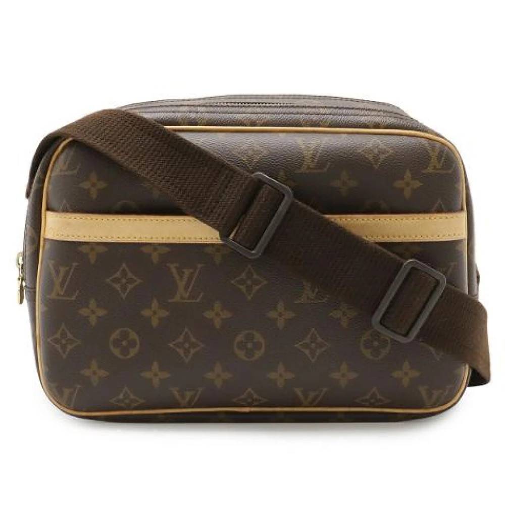 Louis Vuitton Vintage Pre-owned Monogram Reporter PM Skuldertaske - Vintage - Dame - Brun - ONE SIZE - Uld