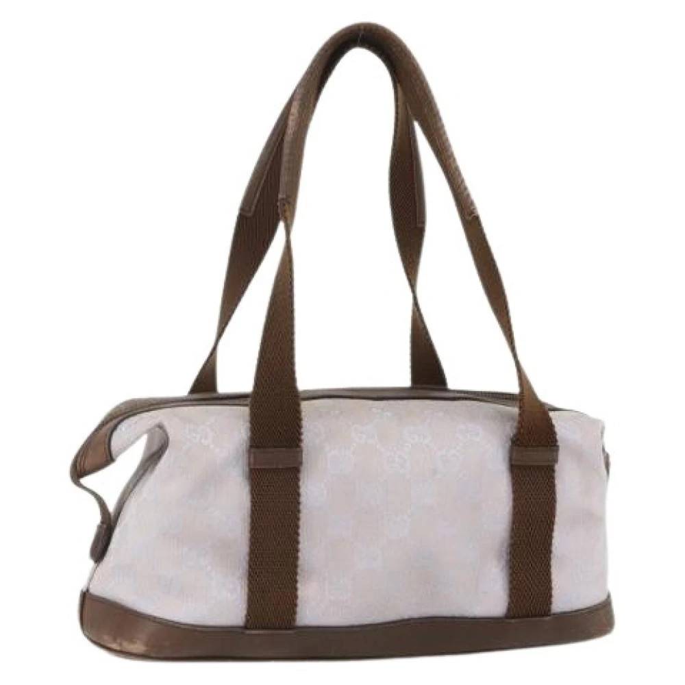 Gucci Vintage Pre-owned Vintage GG Canvas Håndtaske - Vintage - Dame - Beige - ONE SIZE - Uld