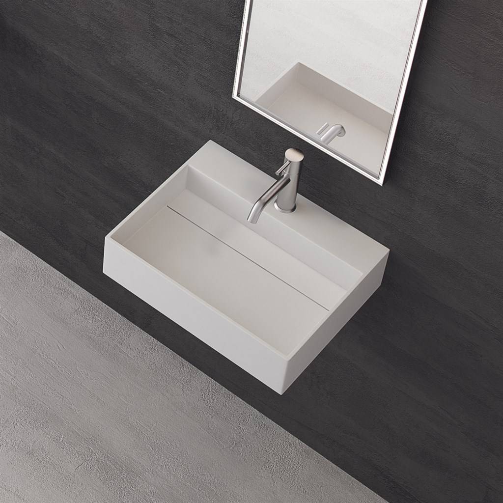 Kubo 50L - 50x40 Håndvask Mathvid SolidTec® Vask - fra Bad&Stil.