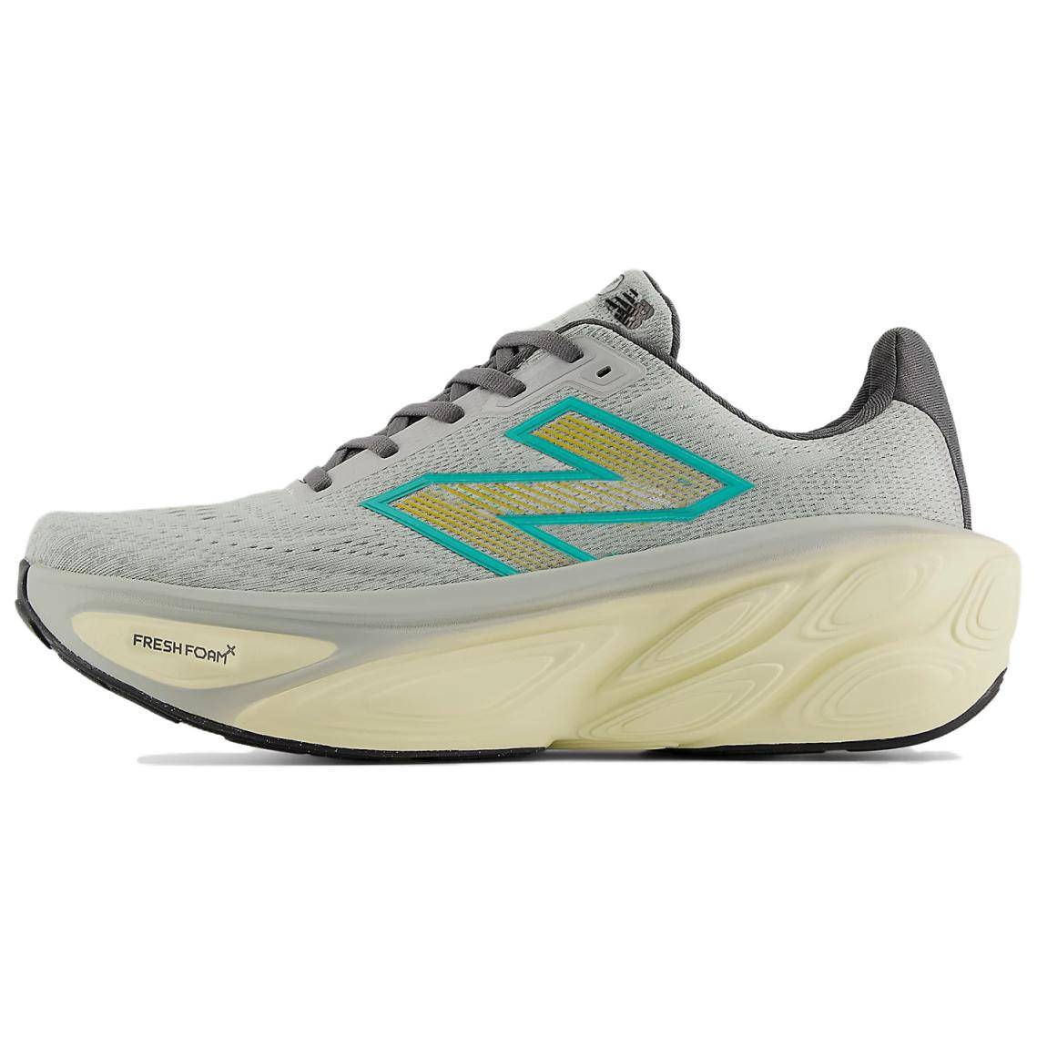 New Balance Fresh Foam X More v5 Brighton Grey Cyber Jade Herrskor Kalcium MMORLJ5 40
