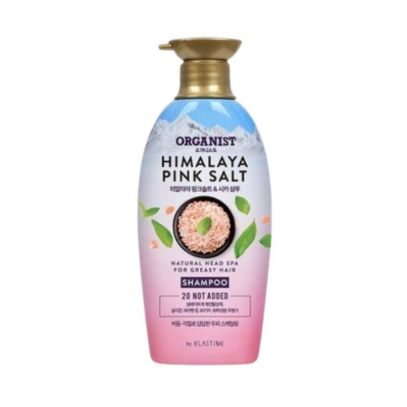 Organist Pink Salt Scalp Scaling Shampoo 500ml | Korean Scalp Shampoo for Oily Scalp, Flakes Care & Green Floral Scent 500ml