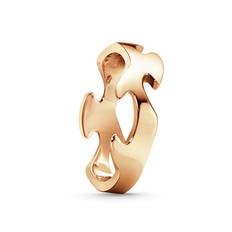 Georg Jensen Fusion midterring 1368C, 18 kt. rosaguld - Str. 49