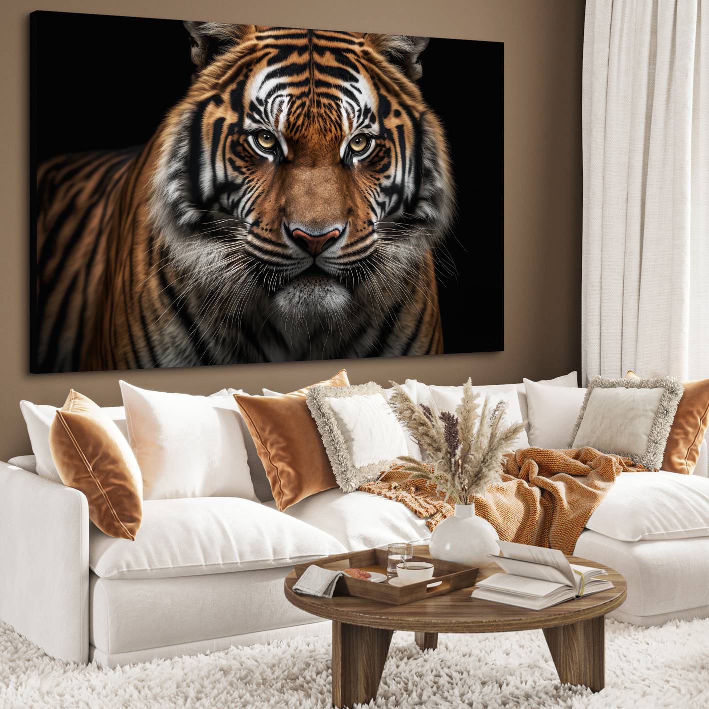 Ljuddämpande tavla - Intense Tiger