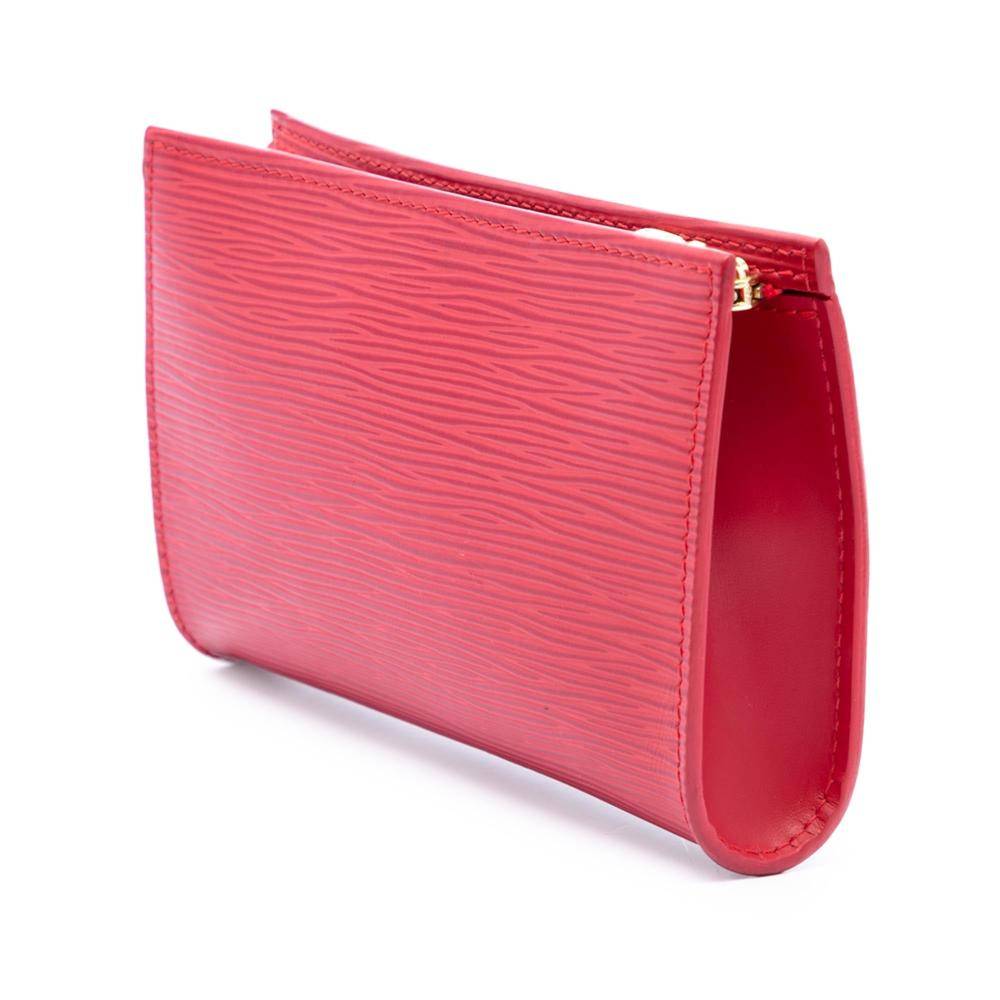 Louis Vuitton Vintage Pouch Stl. - Necessär Från Magasin - Red (L 10cm x W 17cm x D 3cm)