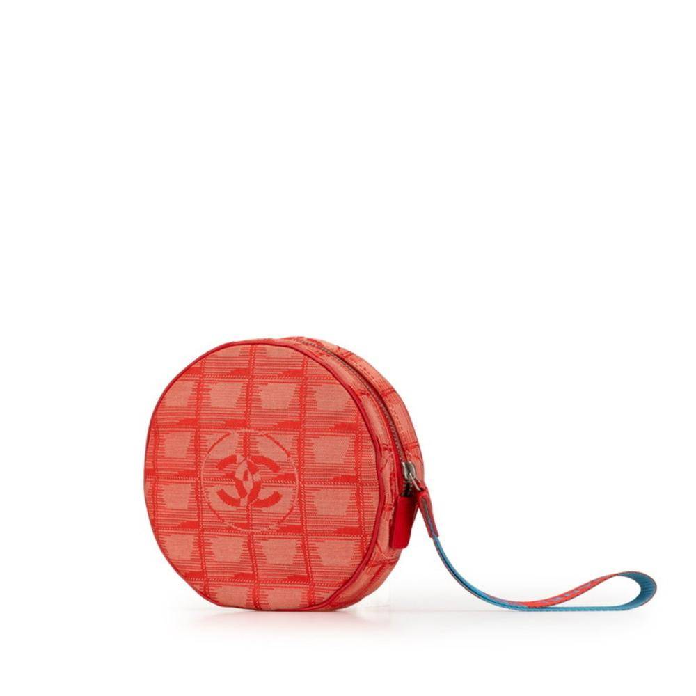 Chanel Vintage Travel Line Stl. - Weekendväskor Från Magasin - Red (L 13.5cm x W 13.5cm x D 4cm)