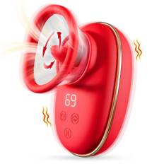 SuperLove Dream Lover 3in1 Perfect Vaccum Licking Stimulator Red - röd