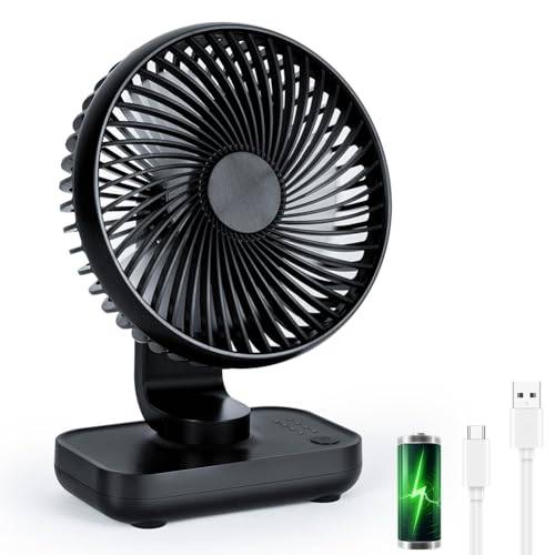 AUAUY Mini tyst fläkt, USB-skrivbordsfläkt, 4 hastigheter