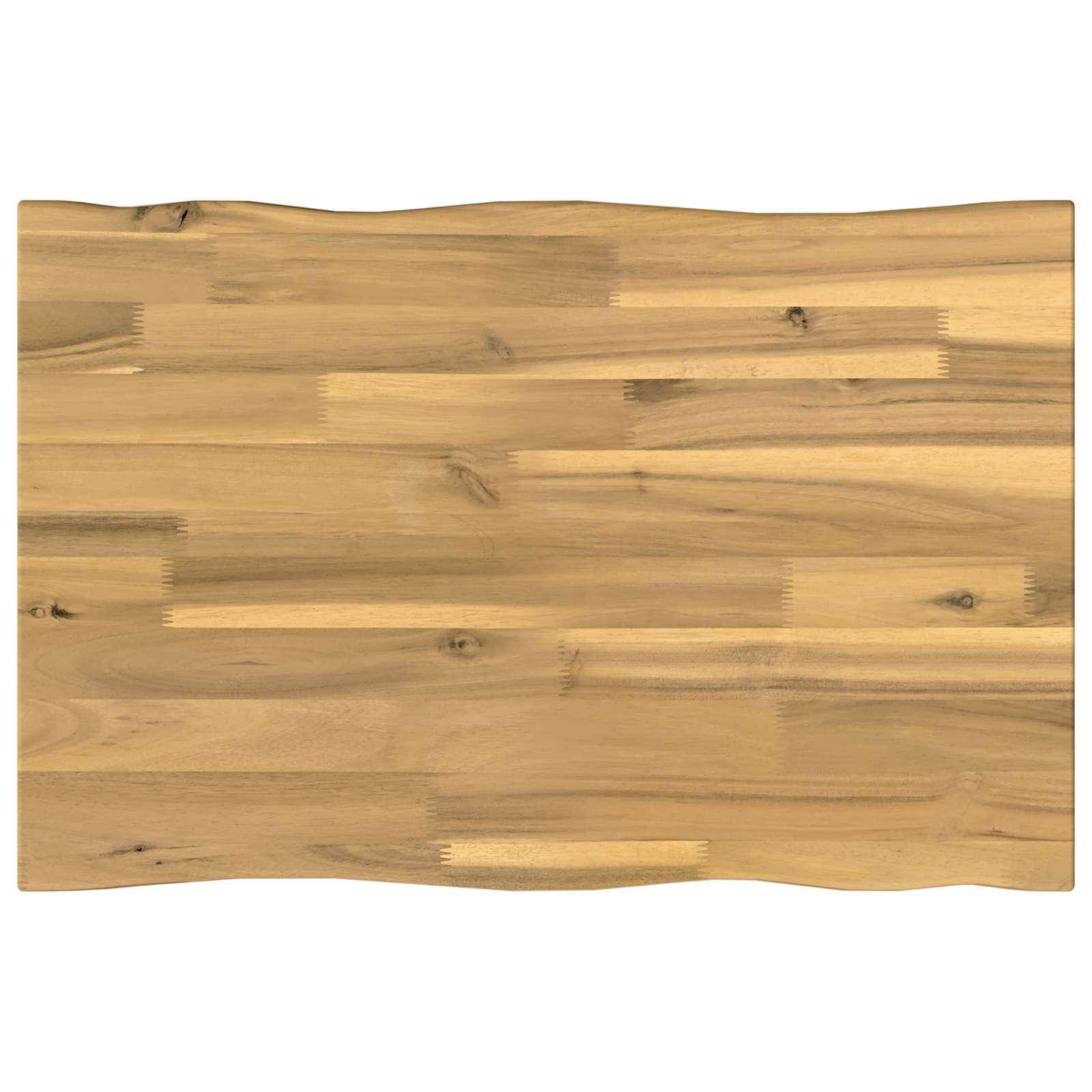 Bordplade i massivt akacietræ 90 x 40 x 3,2 cm - rektangulær