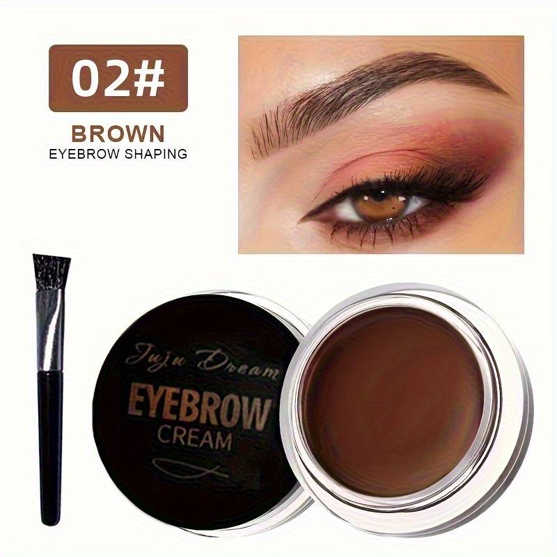 TEMU Eyebrow Tint Gel, Matte Black-brown, Natural 3d Coloring, Eyebrow Enhancer, Waterproof Gel Wax, Long-lasting Eye Makeup