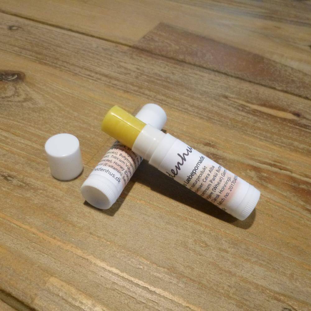Læbepomade med honning og bivoks 4,15 g - Naturlige ingredienser, sheasmør - Hedenhus