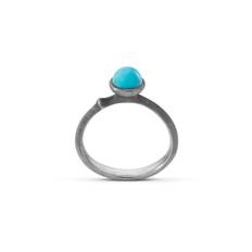 OLE LYNGGAARD LOTUS TINY RING MED TURKIS