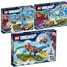 Lego DreamZzz Set med 3 stycken 71458 krokodiler, 71454 Mateo och robot, Z-lob & 71453 Izzie och din kanin Bunchu