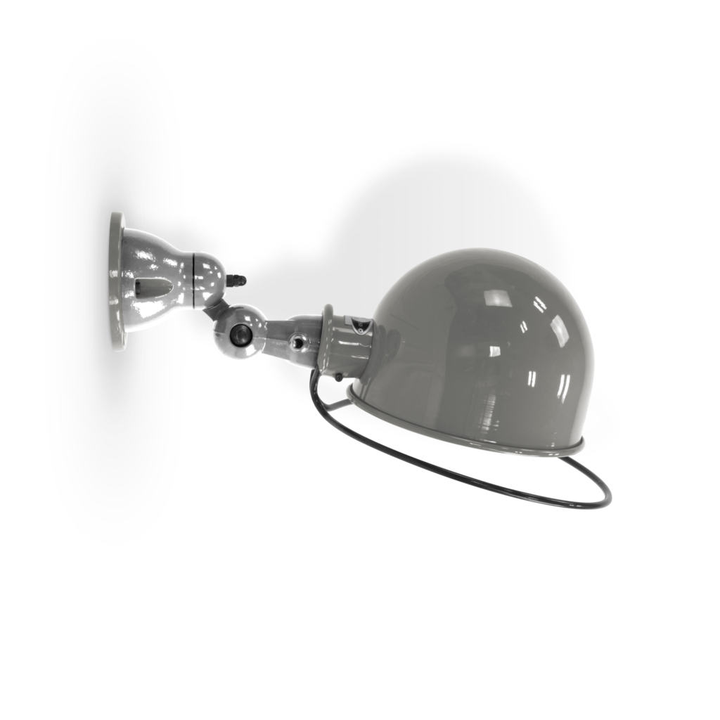 Loft D1020 væglampe fra Jieldé - Mouse grey / Poleret/blank
