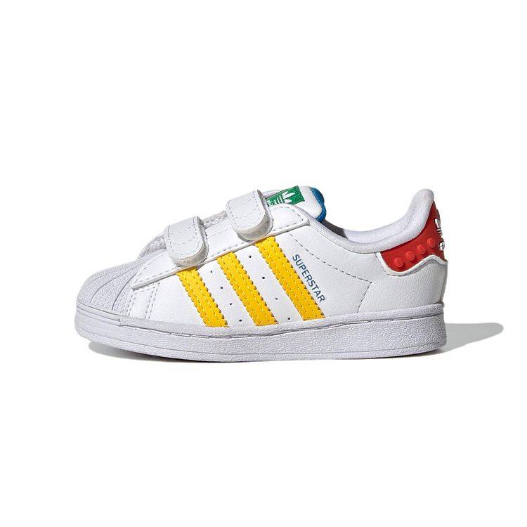 LEGO x adidas Superstar I Vit Pantone Babysneakers Molnvit GV8881 23